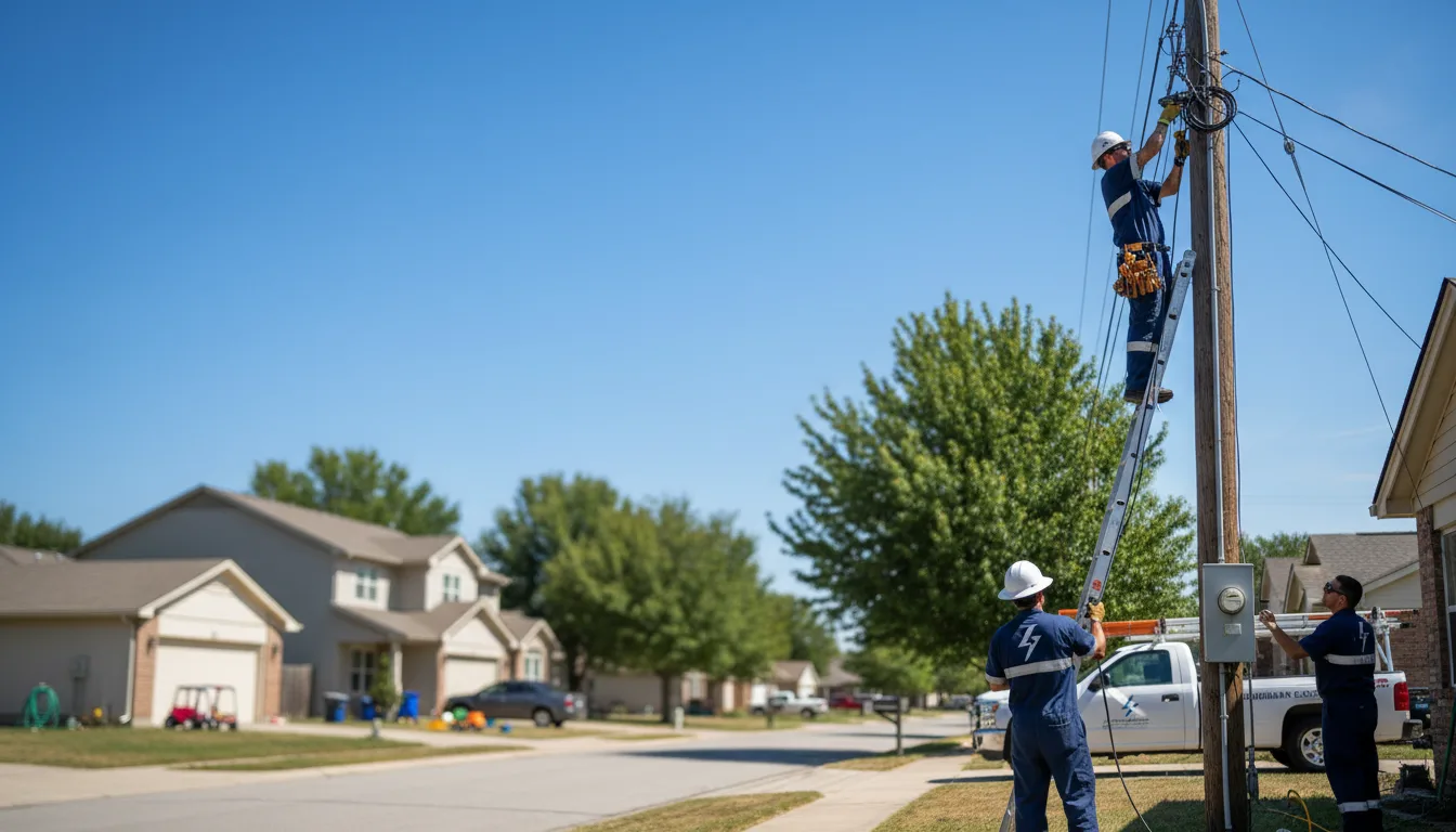 Residential electrician providing installation services in Esbon, KS